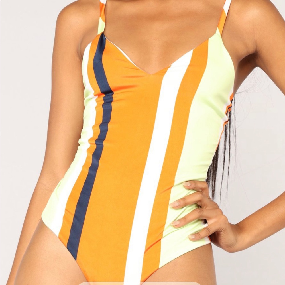 Striped Body Suit